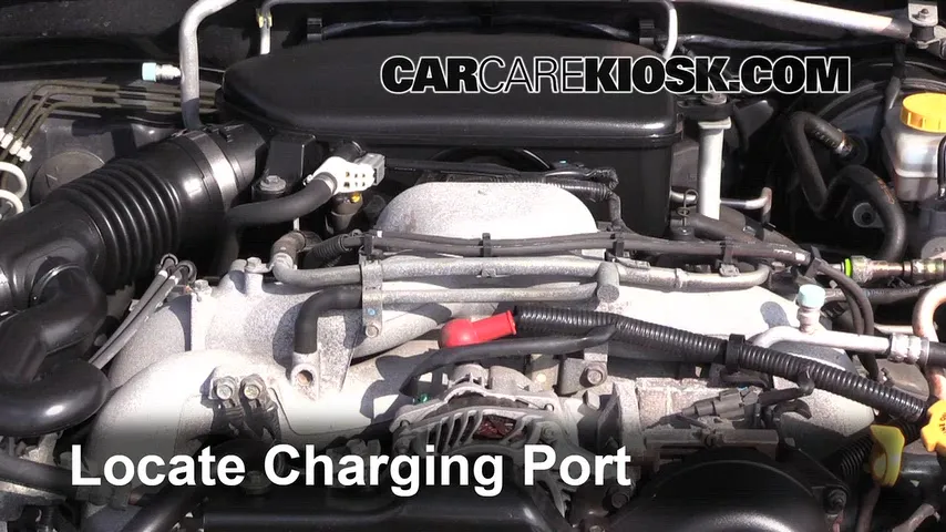 2007 Subaru Impreza 2.5i 2.5L 4 Cyl. Sedan Air Conditioner Recharge Freon